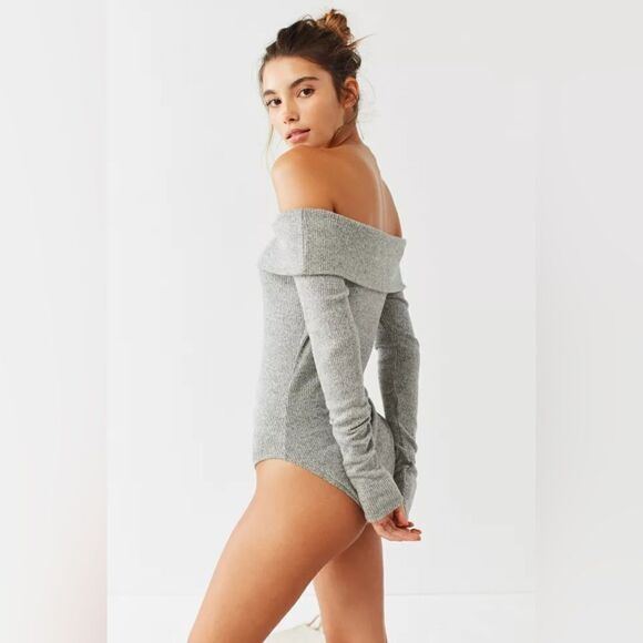 Out From Under Cozy Off Shoulder Sweater Bodysuit - Picture 4 of 9